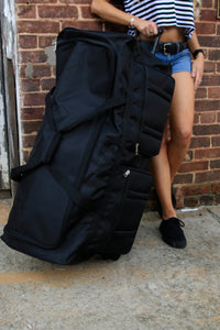 Archibolt Canada 30-inch Wheeled Rolling Duffle Bag Cargo Outdoor Hockey Bag 30", XL, Black
