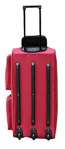 Archibolt 36-inch Rolling Duffle Bag Wheeled Travel Sports Hockey 36", Red
