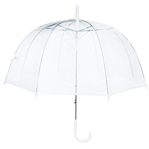Umbrella See-Through Transparent Extra Large Automatic Clear Umbrella - Wind Resistant
