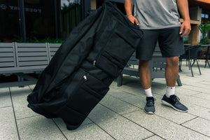 Archibolt Canada 30-inch Wheeled Rolling Duffle Bag Cargo Outdoor Hockey Bag 30", XL, Black