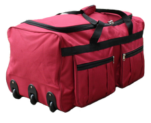 Load image into Gallery viewer, Archibolt 36-inch Rolling Duffle Bag Wheeled Travel Sports Hockey 36&quot;, Red