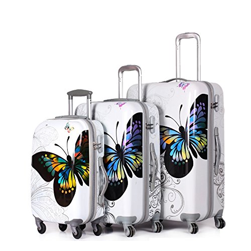 Butterfly Luggage Suitcase Set