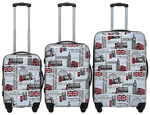 Archibolt Canada 3-Piece Spinner Hardside Luggage Set Suitcase (LONDON II)